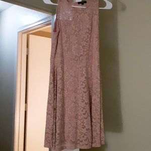 Pink lace dress